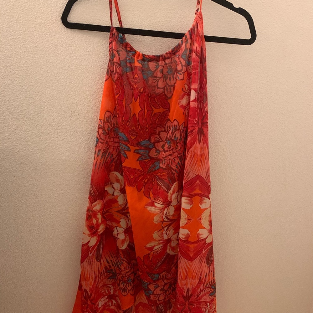 Hawaiian theme bathing suit coverup